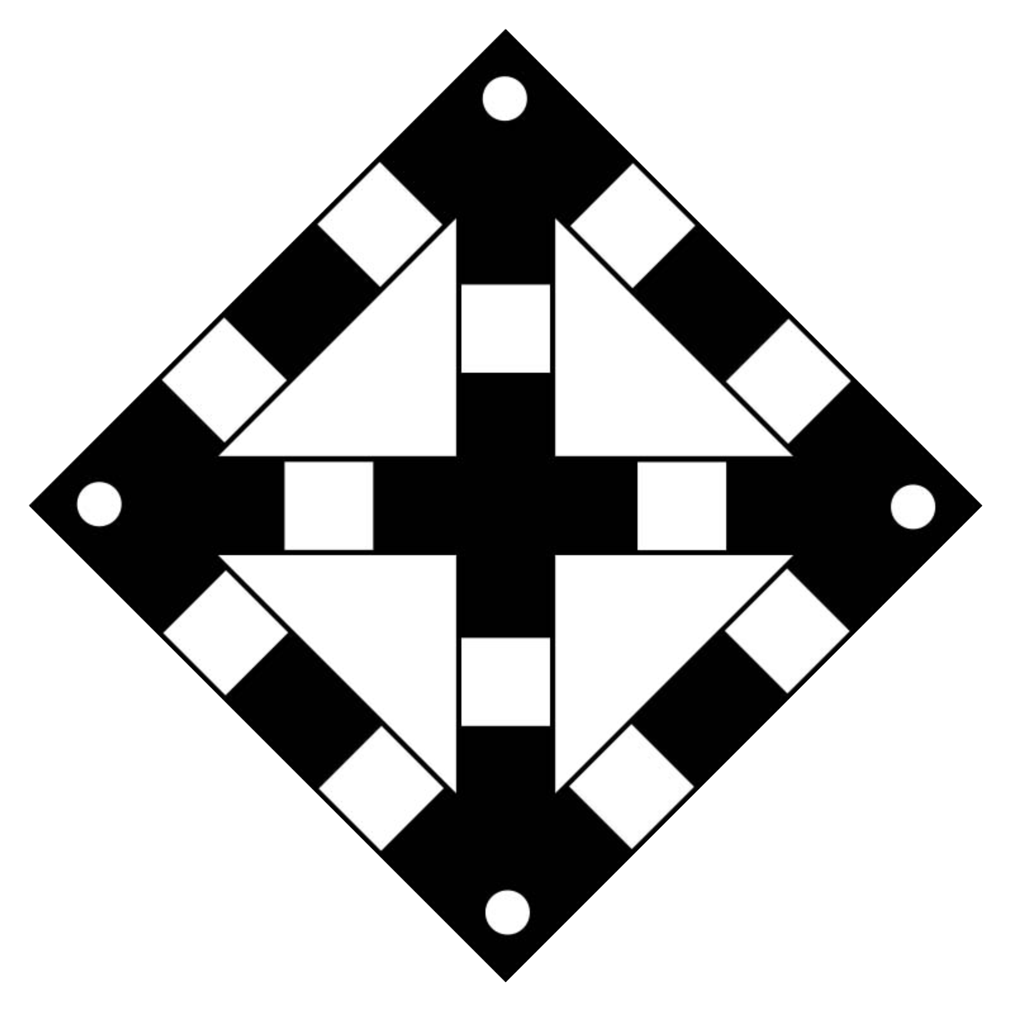 ЖД знак «Поднять нож, закрыть крылья» (одно препятствие)